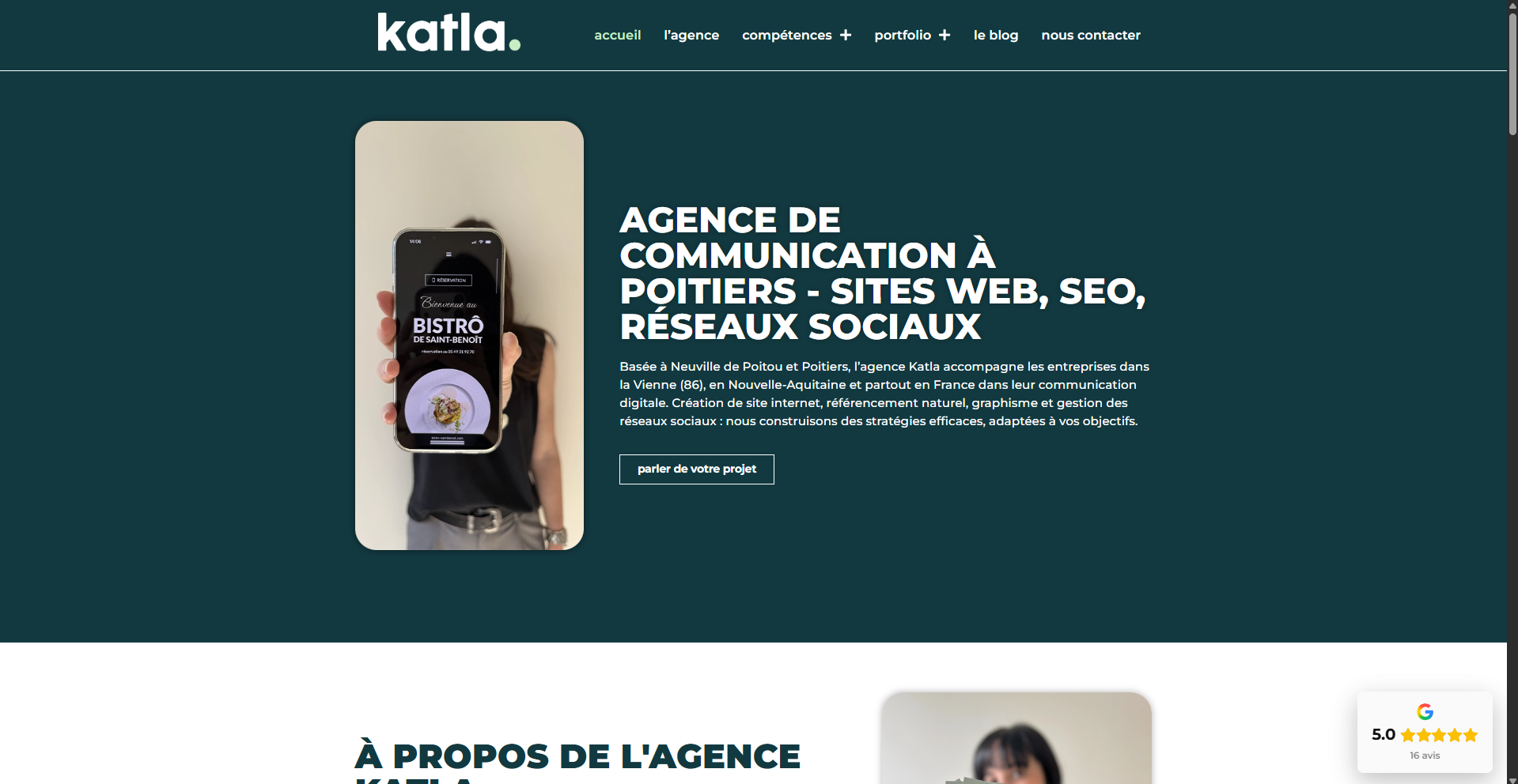 Site web de Agence Katla